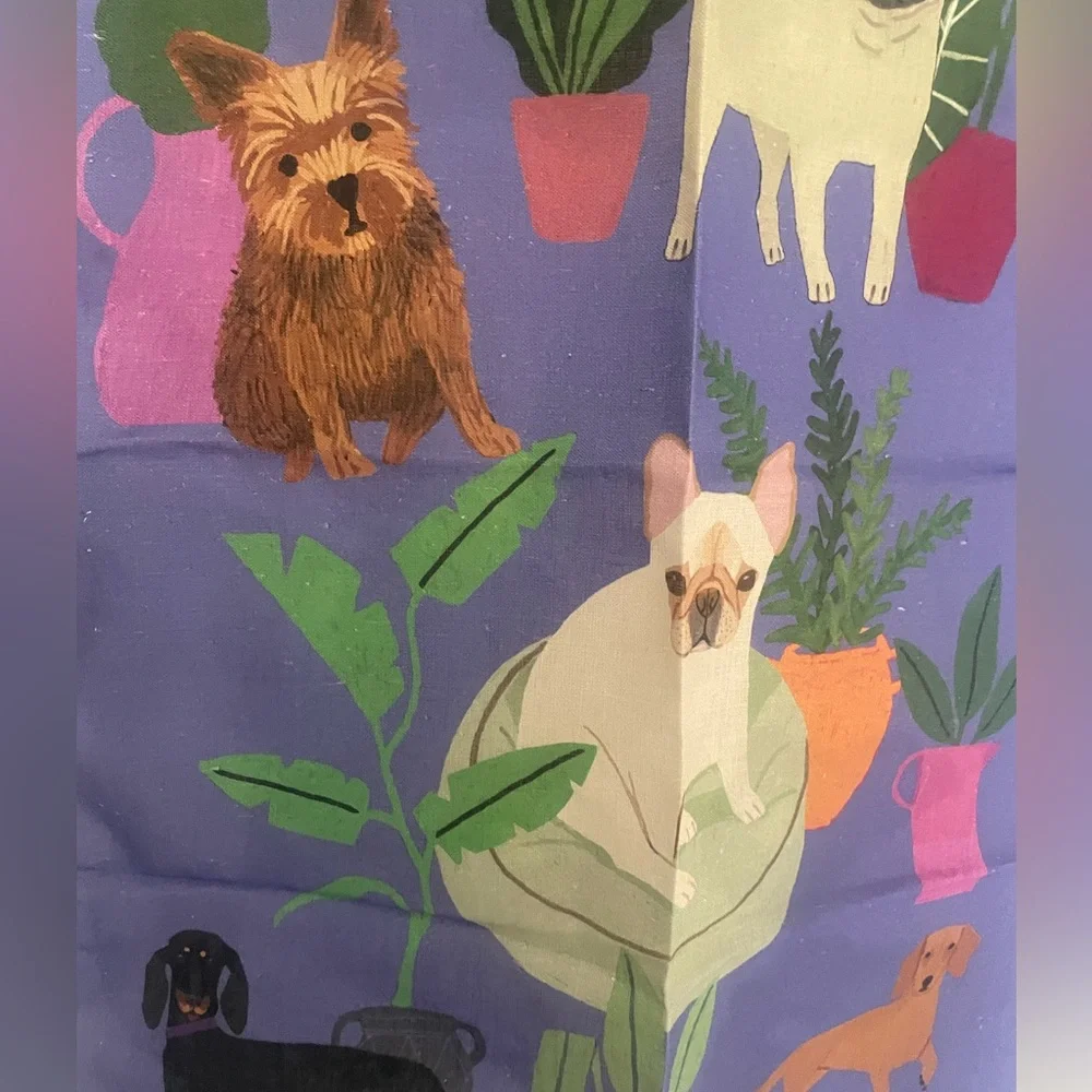 Avenida Home Dog Linen Kitchen Towel New Anne Bentley